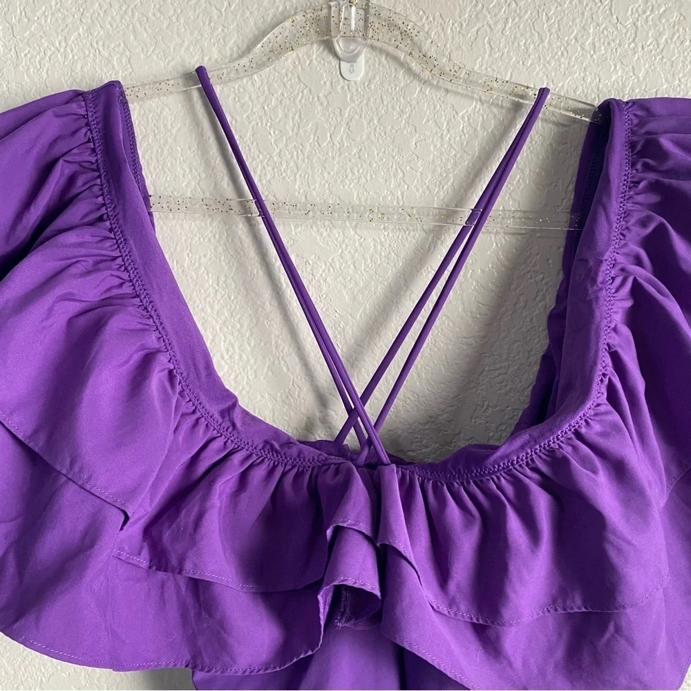 Zara Large Ruffle Swimsuit. NWT. Size Small